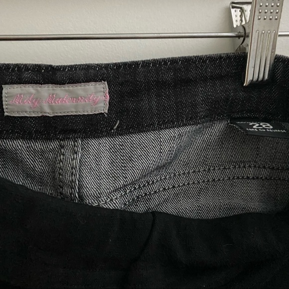 Mily Maternity Dark wash supportive belly jeans NWOT - Picture 4 of 7